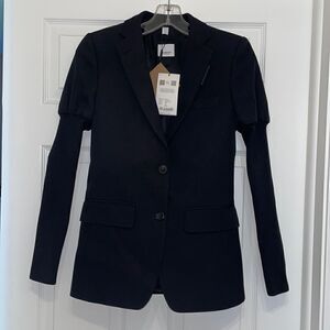 Burberry Debby Black virgin wool blazer, NWT